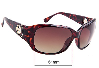 Michael Kors M2731S Antilles Lentilles de Remplacement 61mm wide 