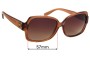 Sunglass Fix Replacement Lenses for Michael Kors MK6020 Bund - 57mm Wide 