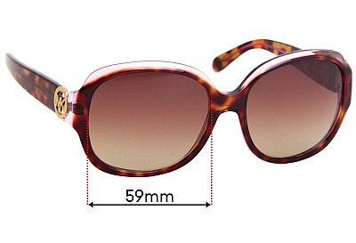 Michael Kors MK6004 Kauai  Replacement Lenses 59mm wide 