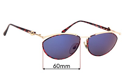 Paloma Picasso  3829 Replacement Lenses 60mm wide 