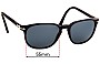 Sunglass Fix Replacement Lenses for Persol 3019-S - 55mm Wide 