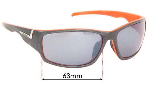 Sunglass Fix Lentes de Repuesto para Polaroid P7407 - 63mm Wide 
