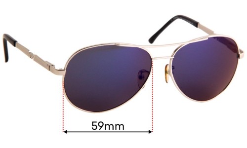 Sunglass Fix Replacement Lenses for Police S8746 Legend 2 - 59mm Wide 