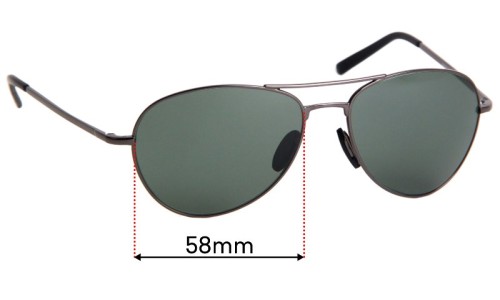 Sunglass Fix Replacement Lenses for Porsche P 8508 - 58mm Wide 