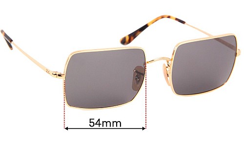 Sunglass Fix Replacement Lenses for Ray-Ban RB1969 Rectangle - 54mm Wide Ray-Ban RB1969 Rectangle Replacement Lenses 54mm wide