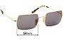 Sunglass Fix Replacement Lenses for Ray-Ban RB1969 Rectangle - 54mm Wide 
