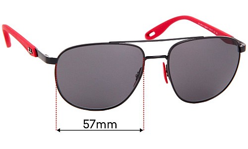 Sunglass Fix Ersatzgläser für Ray Ban RB3659-M - 57mm Wide Ray Ban RB3659-M Ersatzlinsen 57mm wide