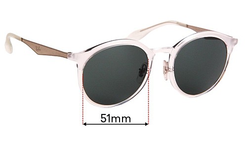Ray Ban RB4277 Replacement Lenses 51mm wide 