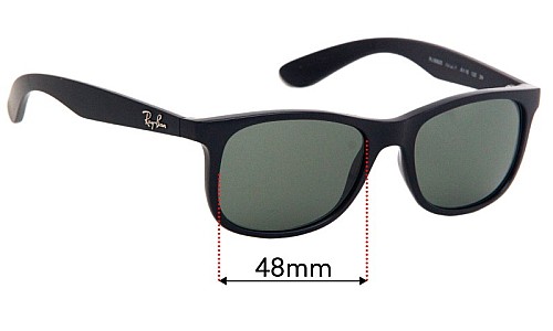 Ray-Ban JR RJ9062S Ersatzlinsen 48mm wide 