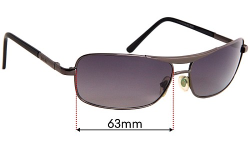 Sunglass Fix Replacement Lenses for Ray-Ban WC 8022 - 63mm Wide 