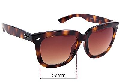 Ray-Ban RB4262D Replacement Lenses 57mm wide 
