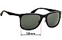 Sunglass Fix Replacement Lenses for Ray-Ban RB4313  - 58mm Wide 