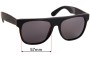 Sunglass Fix Lentes de Repuesto para Retro Super Future Flat Top Wayfarer - 57mm Wide 