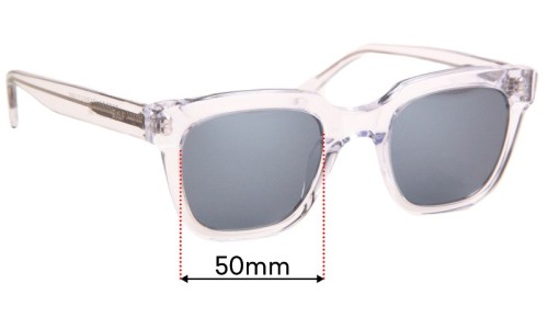 Sunglass Fix Lentes de Repuesto para Retro Super Future Giusto - 50mm Wide Retro Super Future Giusto Lentes de Repuesto 50mm wide
