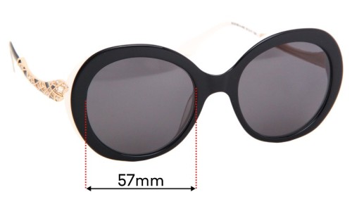 Roberto Cavalli RC918S Replacement Lenses 57mm wide 