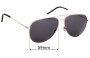 Sunglass Fix Lentes de Repuesto para Yves Saint Laurent Classic II - 59mm Wide 