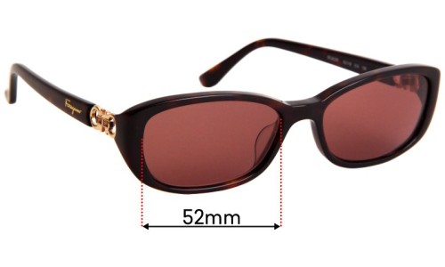 Sunglass Fix Lentes de Repuesto para Salvatore Ferragamo SF2622R - 52mm Wide 