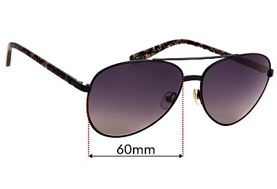 Sass & Bide Harujuku  Replacement Lenses 60mm wide 