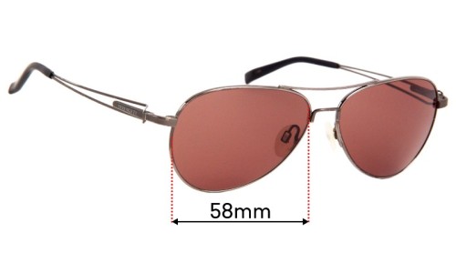 Sunglass Fix Replacement Lenses for Serengeti Brando - 58mm Wide 