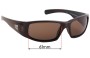 Sunglass Fix Lentes de Repuesto para Smith Hideout - 61mm Wide 
