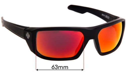 Sunglass Fix Replacement Lenses for Spy Optic McCoy - 63mm Wide 