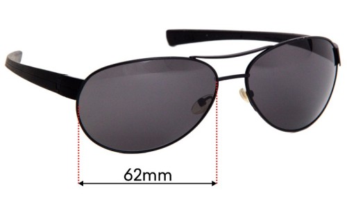 Tag Heuer TH 0253 Replacement Lenses 62mm wide 