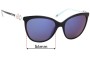 Sunglass Fix Ersatzgläser für Tiffany & Co TF 4131-B-F  - 56mm Wide 