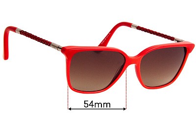 Tod's TO 5082  Replacement Lenses 54mm wide 