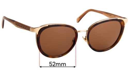 Sunglass Fix Ersatzgläser für Versace MOD 1249 - 52mm Wide 