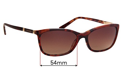 Versace MOD 3186  Ersatzlinsen 54mm wide 