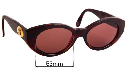 Sunglass Fix Ersatzgläser für Versace MOD 480/A - 53mm Wide 