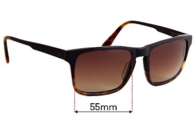 Vuarnet District VL1619 Replacement Lenses 55mm wide 