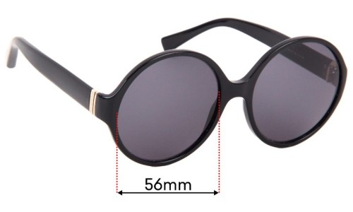 Sunglass Fix Replacement Lenses for Yves Saint Laurent YSL6321/S - 56mm Wide Yves Saint Laurent YSL6321/S Replacement Lenses 56mm wide