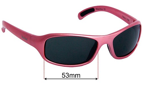 Bolle Fang Jr Replacement Lenses 53mm wide - Side View 