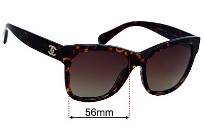 Chanel 5380 Replacement Lenses 56mm wide 