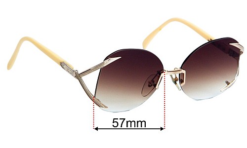 Christian Dior 2289 Lentilles de Remplacement 57mm wide 