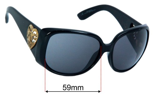 Sunglass Fix Lentilles de Remplacement pour Gucci GG3067/F/S - 59mm Wide - Side View Gucci GG3067/F/S Lentilles de Remplacement 59mm wide - Side View