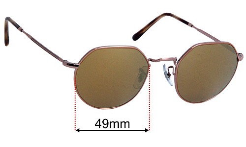 Ray Ban RB6465 Jack Replacement Lenses 49mm wide 