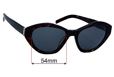 Saint Laurent  SL M60 Ersatzlinsen 54mm wide 