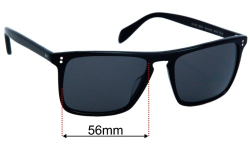 Oliver Peoples OV5189S Bernardo Replacement Lenses 56mm wide 