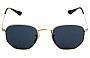 Sunglass Fix Replacement Lenses Ray Ban RB6448 Hexagonal Optics - Front View 