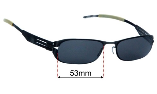IC! Berlin Naoko Lentes de Repuesto 53mm wide 