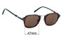 Sunglass Fix Lentes de Repuesto para Montblanc MB 659S - 47mm Wide 