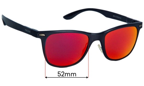 Police 8559 Lentilles de Remplacement 52mm wide 