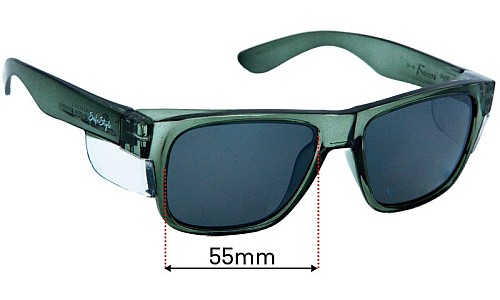 Safe Style Fusions Lentilles de Remplacement 55mm wide 