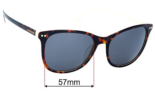 Calvin Klein CK18510S Replacement Lenses 57mm wide 