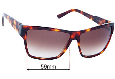 Carrera 42 Lentilles de Remplacement 59mm wide 