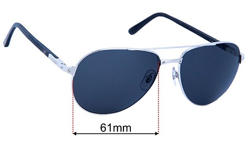 Cartier CT0096S Replacement Lenses 61mm wide 