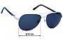 Sunglass Fix Replacement Lenses for Cartier CT0096S - 61mm Wide 