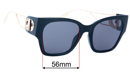 Christian Dior 30Montaigne1 8072K Replacement Lenses 58mm wide 